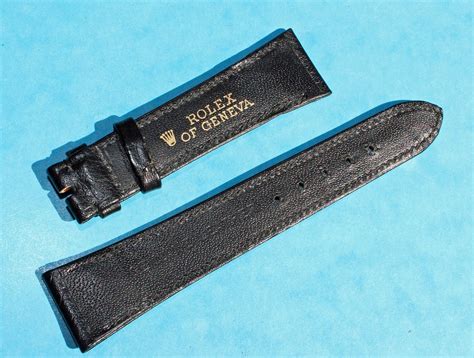 rolex leather strap size